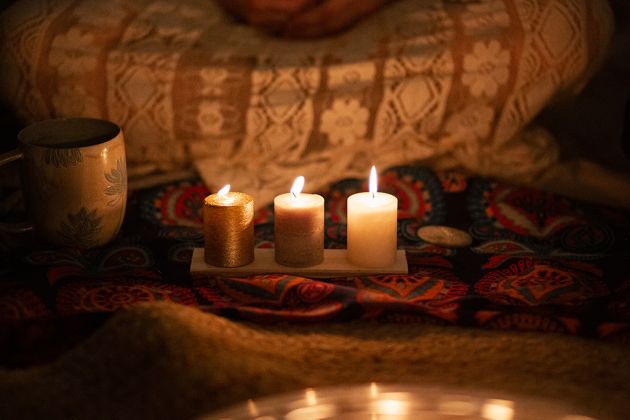 bougies, rituel femme enceinte