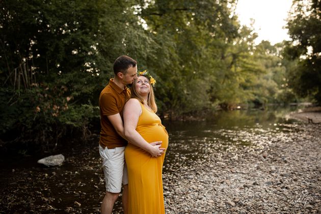 photo Lauriane Pujo - Mulhouse -  Couple grossesse 3è trimestre 