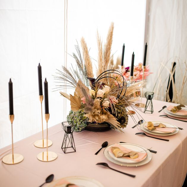 shooting pro, fleuriste, création florale, art de la table, mariage, fleurs séchées, Cernay, Haut-Rhin