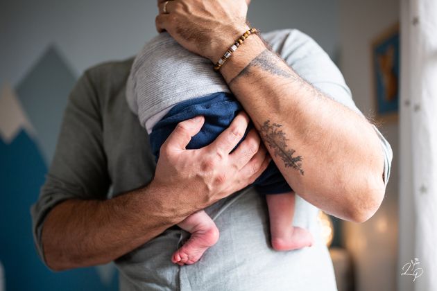 Détail photo de naissance, Thann, Haut-Rhin