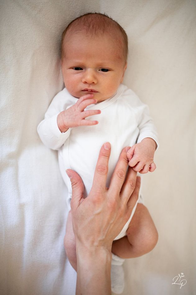 Portrait nouveau né à la maison, à Mulhouse, Haut-Rhin