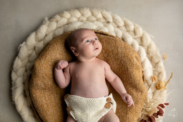 Portrait nouveau né, bébé, panier, Belfort, Territoire de Belfort